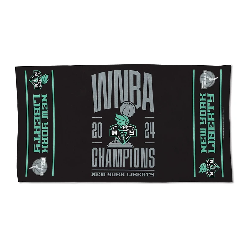 WinCraft New York Liberty 2024 WNBA Finals Champions Locker Room 22'' x 42'' Two-Sided On Court Towel