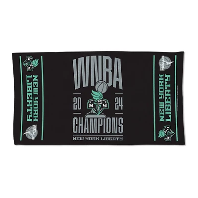 WinCraft New York Liberty 2024 WNBA Finals Champions Locker Room 22'' x 42'' Two-Sided On Court Towel