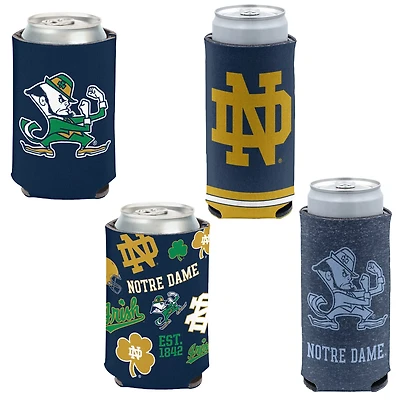 WinCraft Notre Dame Fighting Irish 4-Pack 12oz Can Slim Can Cooler Set