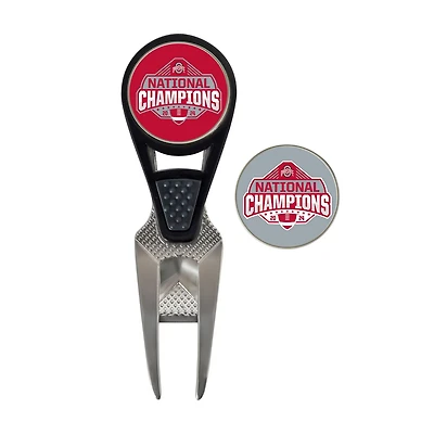 WinCraft Ohio State Buckeyes College Football Playoff 2024 National Champions Divot Repair Tool  Ball Marker Set