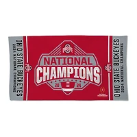 WinCraft Ohio State Buckeyes College Football Playoff 2024 National Champions Locker Room 22" x 42" Double-Sided Towel