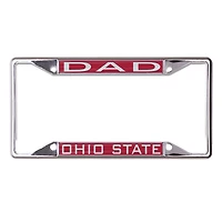 WinCraft Ohio State Buckeyes Dad School Supporter Laser Cut Metal License Plate Frame