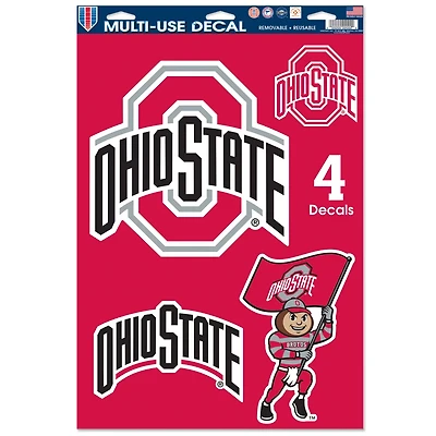 WinCraft Ohio State Buckeyes Primary 11'' x 17'' Multi-Use Decal Sheet