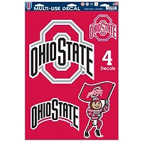 WinCraft Ohio State Buckeyes Primary 11'' x 17'' Multi-Use Decal Sheet