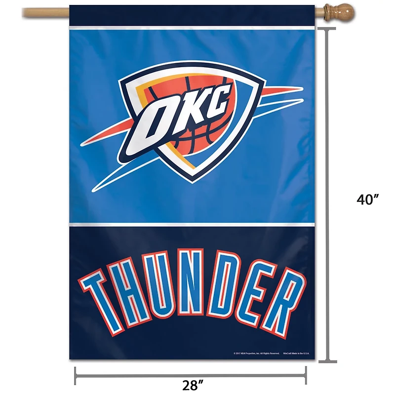 WinCraft Oklahoma City Thunder 28" x 40" Single-Sided Vertical Banner