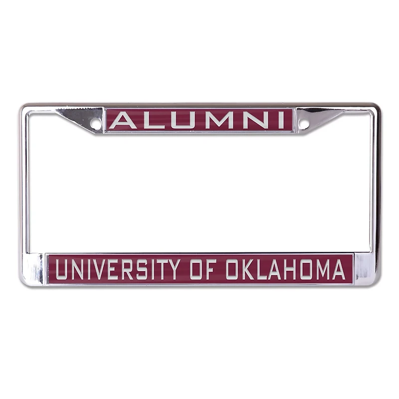 WinCraft Oklahoma Sooners Laser Cut Metal License Plate Frame - Oklahoma Alumni