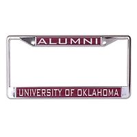 WinCraft Oklahoma Sooners Laser Cut Metal License Plate Frame - Oklahoma Alumni