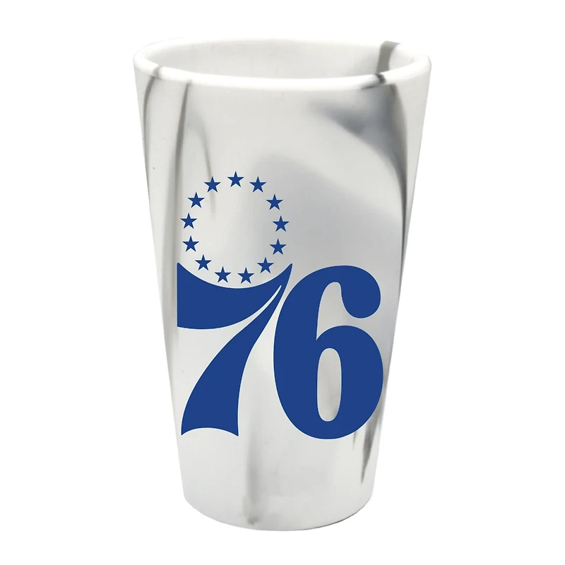 WinCraft Philadelphia 76ers 16oz Fashion Silicone Pint Glass