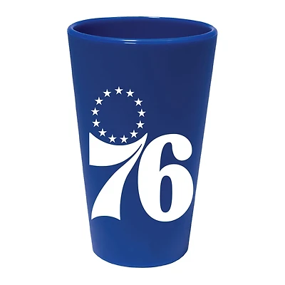 WinCraft Philadelphia 76ers 16oz Team Color Silicone Pint Glass