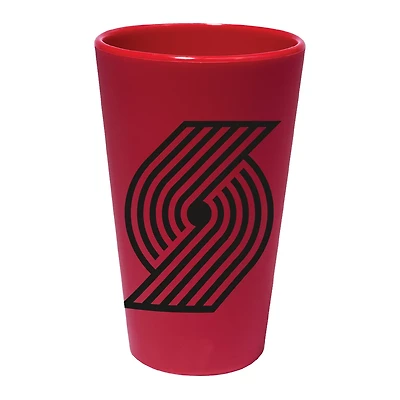 WinCraft Portland Trail Blazers 16oz Team Color Silicone Pint Glass