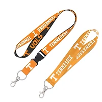 WinCraft Tennessee Volunteers 2-Pack Lanyard with Detachable Buckle  Key Strap Set