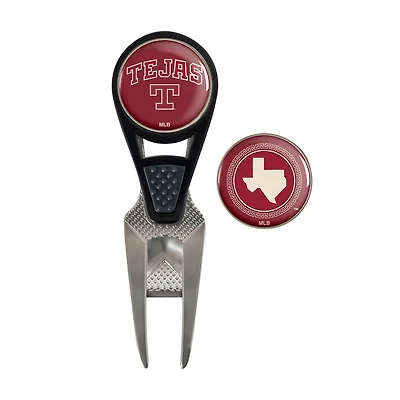 WinCraft Texas Rangers 2026 City Connect Divot Repair Tool Ball Market Set