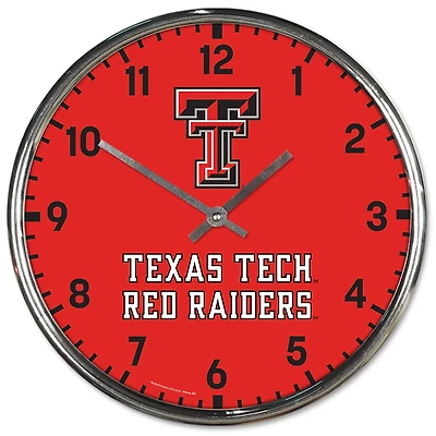 WinCraft Texas Tech Raiders Chrome Wall Clock