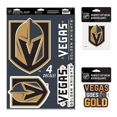 WinCraft Vegas Golden Knights Decal Variety Pack