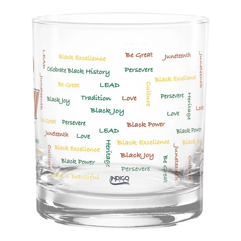 Winston-Salem State Rams 14oz History Month Rocks Glass