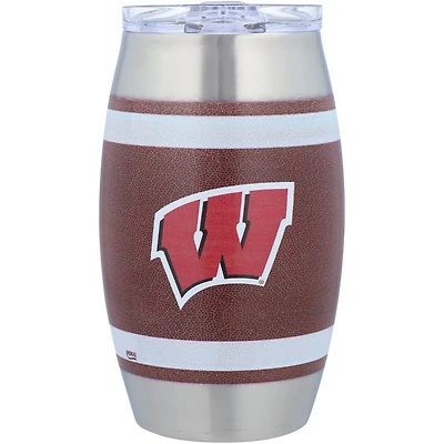 Wisconsin Badgers 15oz Football Tumbler