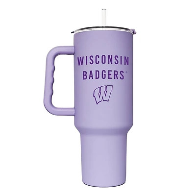 Wisconsin Badgers 40oz Lavender Soft Touch Tumbler
