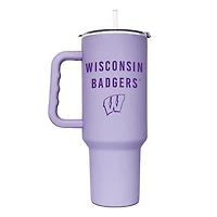 Wisconsin Badgers 40oz Lavender Soft Touch Tumbler