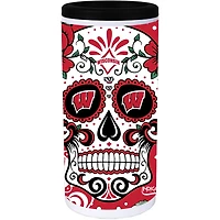 Wisconsin Badgers Dia Stainless Steel 12oz Slim Can Cooler