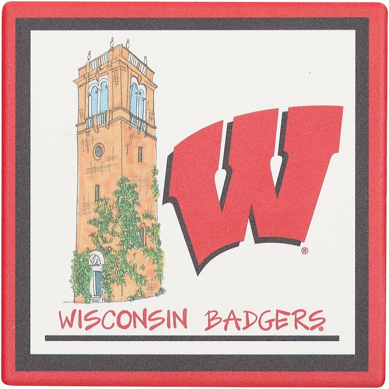 Wisconsin Badgers Four-Pack Coaster Set