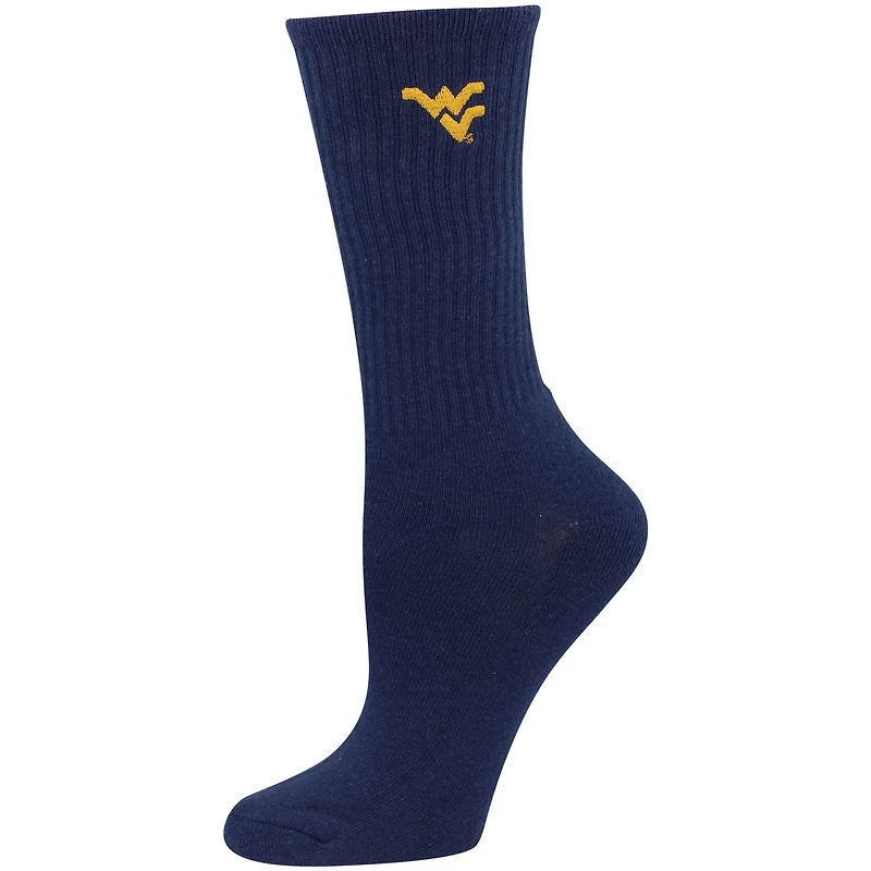 ZooZatz /White West Virginia Mountaineers 2-Pack Quarter-Length Socks