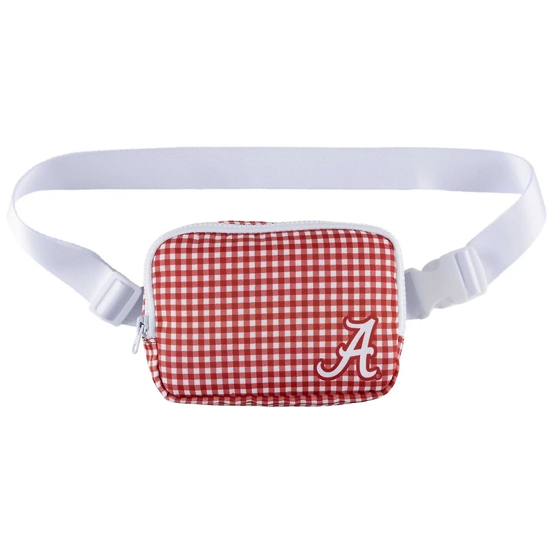 ZooZatz Alabama Crimson Tide Gingham Fanny Pack