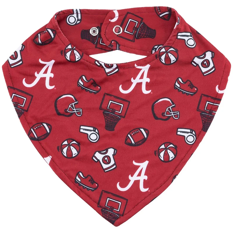 ZooZatz Alabama Tide All Over Print Baby Bib