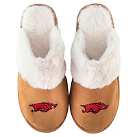 ZooZatz Arkansas Razorbacks Faux Fur Slippers