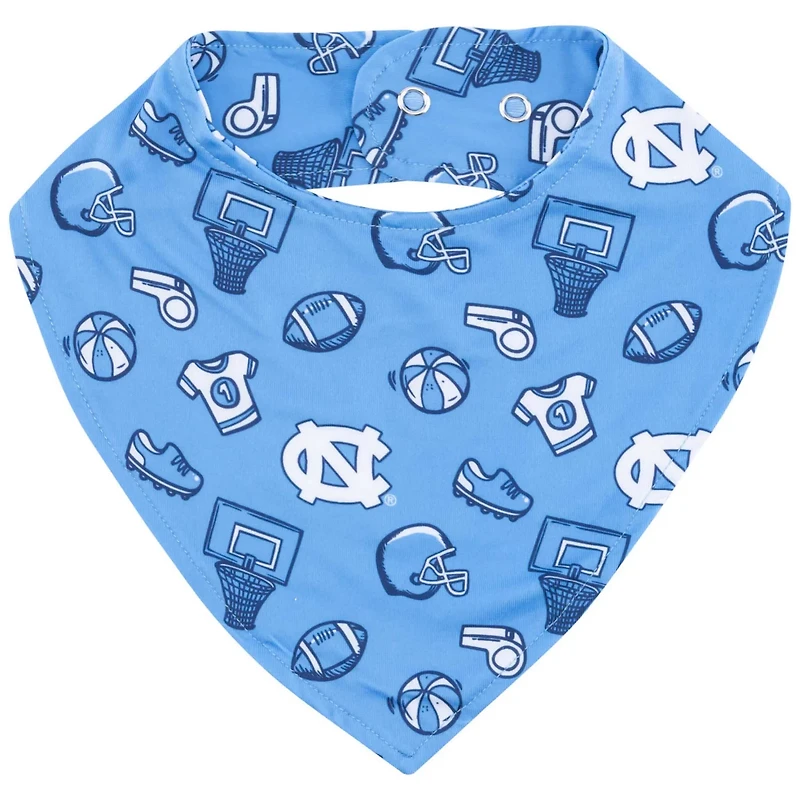 ZooZatz Carolina North Carolina Tar Heels All Over Print Baby Bib