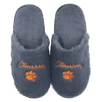 ZooZatz Clemson Tigers Team Faux Fur Slippers