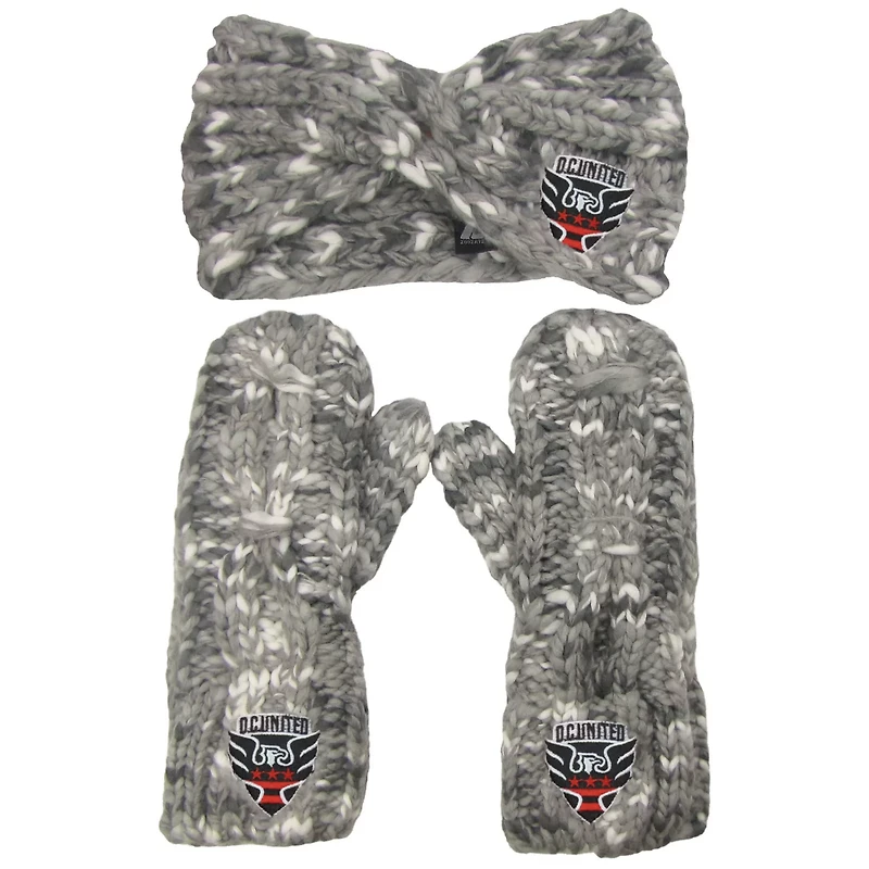 ZooZatz DC United Marled Headband and Mittens Set