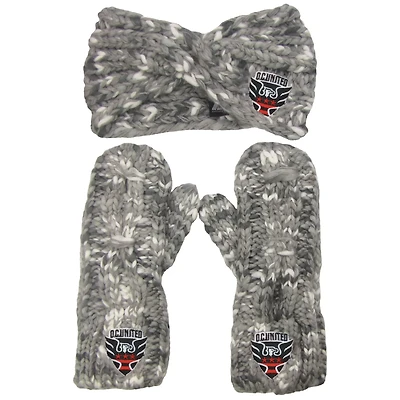 ZooZatz DC United Marled Headband and Mittens Set