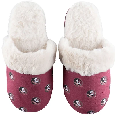 ZooZatz Florida State Seminoles Faux Fur Slippers