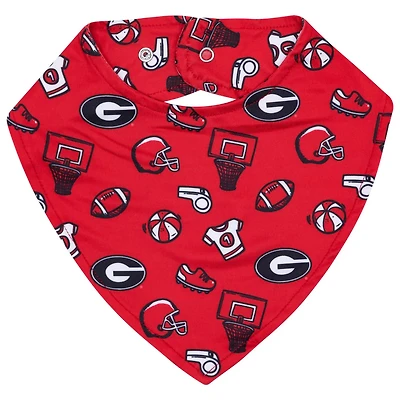 ZooZatz Georgia Bulldogs All Over Print Baby Bib