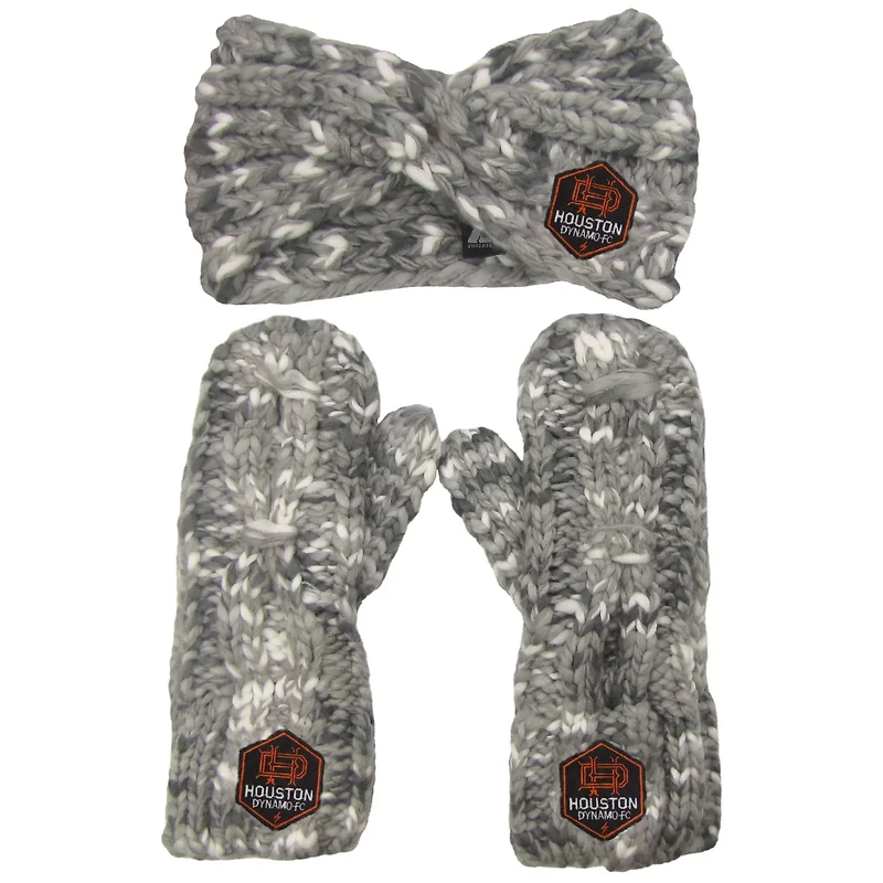 ZooZatz Houston Dynamo FC Marled Headband and Mittens Set