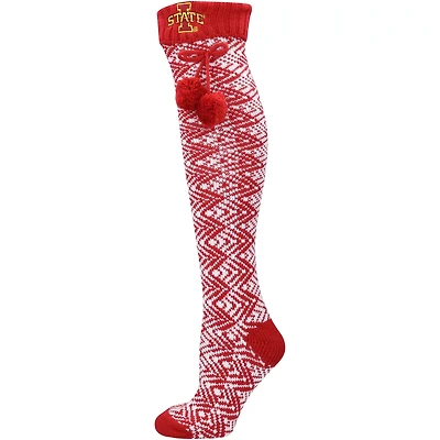 ZooZatz Iowa State Cyclones Geometric Thigh High Socks