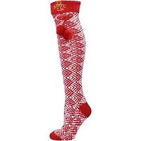 ZooZatz Iowa State Cyclones Geometric Thigh High Socks