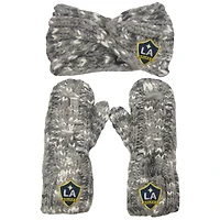 ZooZatz LA Galaxy Marled Headband and Mittens Set