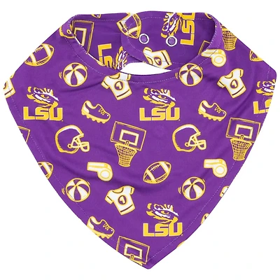 ZooZatz LSU Tigers All Over Print Baby Bib