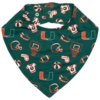 ZooZatz Miami Hurricanes All Over Print Baby Bib