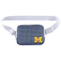 ZooZatz Michigan Wolverines Gingham Fanny Pack