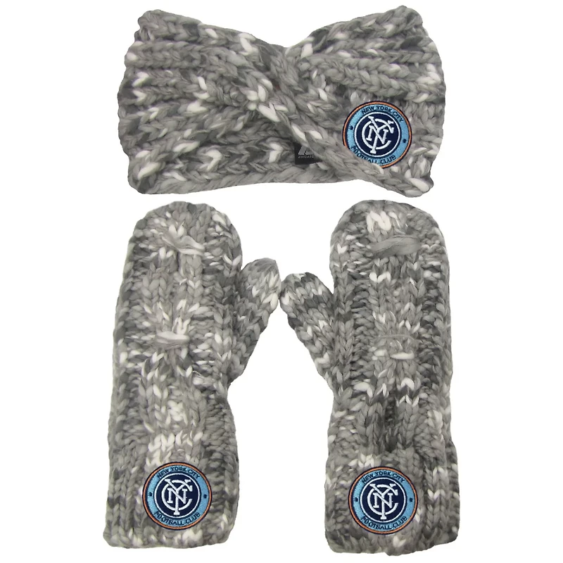 ZooZatz New York City FC Marled Headband and Mittens Set