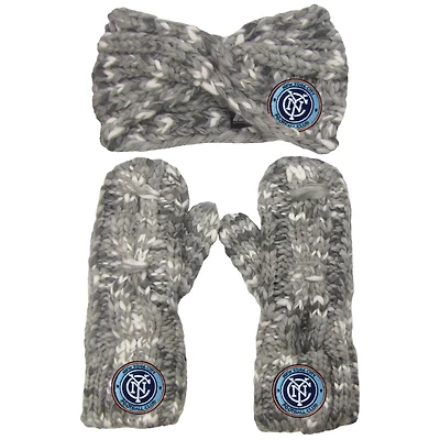 ZooZatz New York City FC Marled Headband and Mittens Set