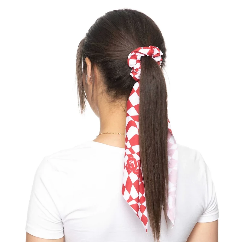ZooZatz Oklahoma Sooners Checkered Scrunchie Scarf