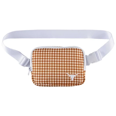 ZooZatz Texas Longhorns Gingham Fanny Pack