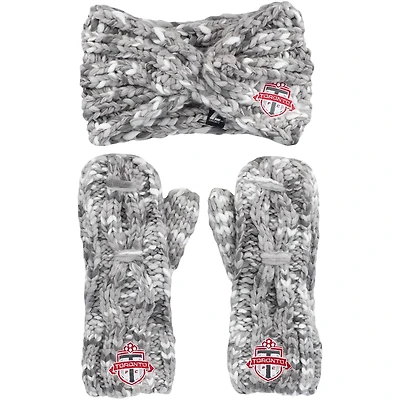 ZooZatz Toronto FC Marled Headband and Mittens Set