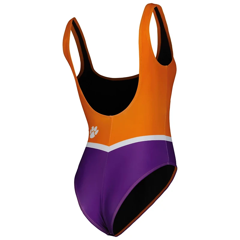 FOCO Women's Clemson Tigers 1-Piece Bathing Suit