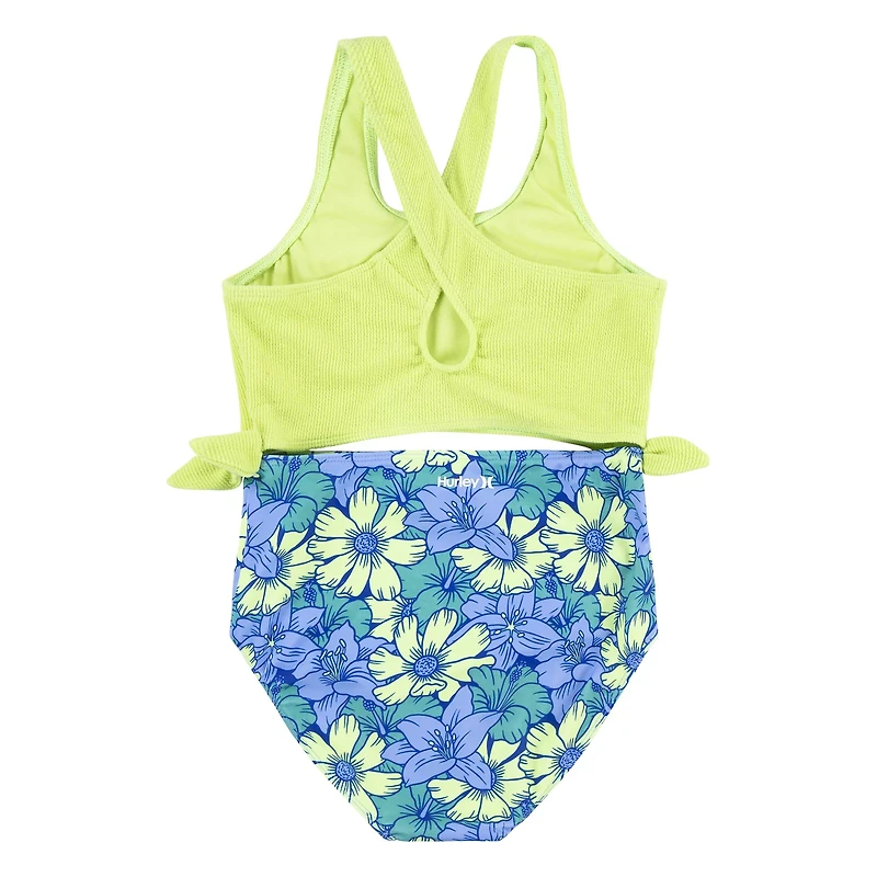 Hurley Girls' Floral Crossback Monokini