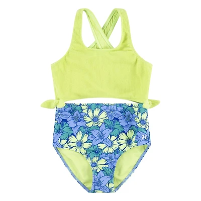 Hurley Girls' Floral Crossback Monokini