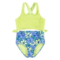 Hurley Girls' Floral Crossback Monokini